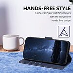 Θήκη Google Pixel 11 Pro 5G / 11 5G - OEM - Flip Πορτοφόλι από Συνθετικό Δέρμα (PU) με TPU - Μπλε - Stand/Λουράκι — εικόνα 4