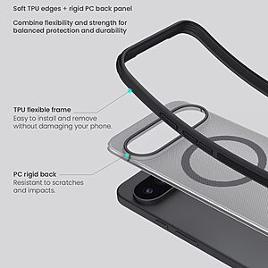 Θήκη Google Pixel 11 Pro XL 5G - NILLKIN Super Frosted Shield Pro - Σκληρή Πλάτη PC+TPU - Μαύρο — εικόνα 2