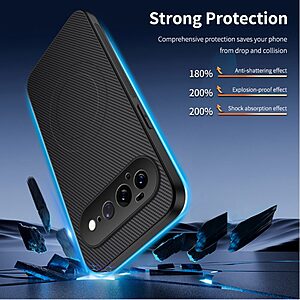 Θήκη Google Pixel 11 Pro XL 5G - WANLONFENG TQ Series - Σκληρή Πλάτη PC+TPU - Μαύρο — εικόνα 2
