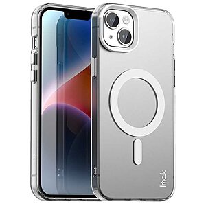 Θήκη iPhone 14 / 13 - IMAK - Σκληρή Πλάτη PC+TPU - Λευκό - MagSafe — εικόνα 2