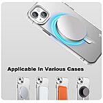 Θήκη iPhone 14 / 13 - IMAK - Σκληρή Πλάτη PC+TPU - Λευκό - MagSafe — εικόνα 6
