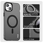 Θήκη iPhone 14 / 13 - IMAK - Σκληρή Πλάτη PC+TPU - Μαύρο - MagSafe — εικόνα 5