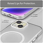Θήκη iPhone 14 - OEM - Σκληρή Πλάτη PC+TPU - Λευκό - MagSafe — εικόνα 5