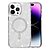 Σκληρή Πλάτη PC+TPU για iPhone 14 Pro Max (OEM) σε Λευκό με MagSafe & Stand — glitter σχέδιο & προστασία από πτώσεις και γρατζουνιές.