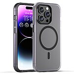 Σκληρή Πλάτη PC+TPU για iPhone 14 Pro Max (OEM) σε Μαύρο με MagSafe — ματ ημιδιάφανη πλάτη κατά των δαχτυλιών σε λεπτό, ελαφρύ προφίλ.