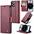 Flip Πορτοφόλι για iPhone 14 Pro Max (CASEME 023) σε Κόκκινο — 3 θήκες καρτών, προστασία RFID & stand για hands-free προβολή.
