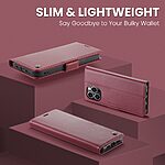 Θήκη iPhone 14 Pro Max - CASEME 023 - Flip Πορτοφόλι από Συνθετικό Δέρμα (PU) με TPU - Κόκκινο - RFID/Stand — εικόνα 3
