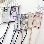 Θήκη iPhone 14 Pro Max - OEM - Πλάτη TPU - Μαύρο - MagSafe/Λουράκι — εικόνα 6