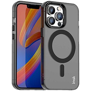 Θήκη iPhone 14 Pro - IMAK - Σκληρή Πλάτη PC+TPU - Μαύρο - MagSafe — εικόνα 2