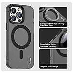 Θήκη iPhone 14 Pro - IMAK - Σκληρή Πλάτη PC+TPU - Μαύρο - MagSafe — εικόνα 5