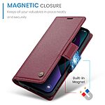 Θήκη iPhone 14 - CASEME 023 - Flip Πορτοφόλι από Συνθετικό Δέρμα (PU) με TPU - Κόκκινο - RFID/Stand — εικόνα 5