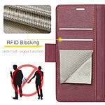 Θήκη iPhone 14 - CASEME 023 - Flip Πορτοφόλι από Συνθετικό Δέρμα (PU) με TPU - Κόκκινο - RFID/Stand — εικόνα 6