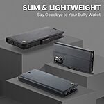 Θήκη iPhone 14 - CASEME 023 - Flip Πορτοφόλι από Συνθετικό Δέρμα (PU) με TPU - Μαύρο - RFID/Stand — εικόνα 3