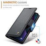 Θήκη iPhone 14 - CASEME 023 - Flip Πορτοφόλι από Συνθετικό Δέρμα (PU) με TPU - Μαύρο - RFID/Stand — εικόνα 5
