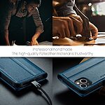 Θήκη iPhone 14 - CASEME 023 - Flip Πορτοφόλι από Συνθετικό Δέρμα (PU) με TPU - Μπλε - RFID/Stand — εικόνα 2