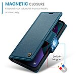 Θήκη iPhone 14 - CASEME 023 - Flip Πορτοφόλι από Συνθετικό Δέρμα (PU) με TPU - Μπλε - RFID/Stand — εικόνα 5