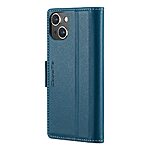 Θήκη iPhone 14 - CASEME 023 - Flip Πορτοφόλι από Συνθετικό Δέρμα (PU) με TPU - Μπλε - RFID/Stand — εικόνα 8