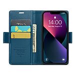 Θήκη iPhone 14 - CASEME 023 - Flip Πορτοφόλι από Συνθετικό Δέρμα (PU) με TPU - Μπλε - RFID/Stand — εικόνα 9