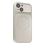 Σκληρή Πλάτη PC+TPU για iPhone 15 (OEM) σε Γκρι — ματ φινίρισμα, ενσωματωμένο προστατευτικό φακού & μαγνητικός δακτύλιος για καθημερινή προστασία.