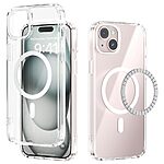 Σκληρή Πλάτη PC+TPU για iPhone 15 (ABEEL) με MagSafe — anti-yellowing πλάτη, airbag γωνίες & ανασηκωμένα χείλη για προστασία από πτώσεις.
