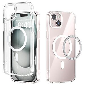 Σκληρή Πλάτη PC+TPU για iPhone 15 (ABEEL) με MagSafe — anti-yellowing πλάτη, airbag γωνίες & ανασηκωμένα χείλη για προστασία από πτώσεις.