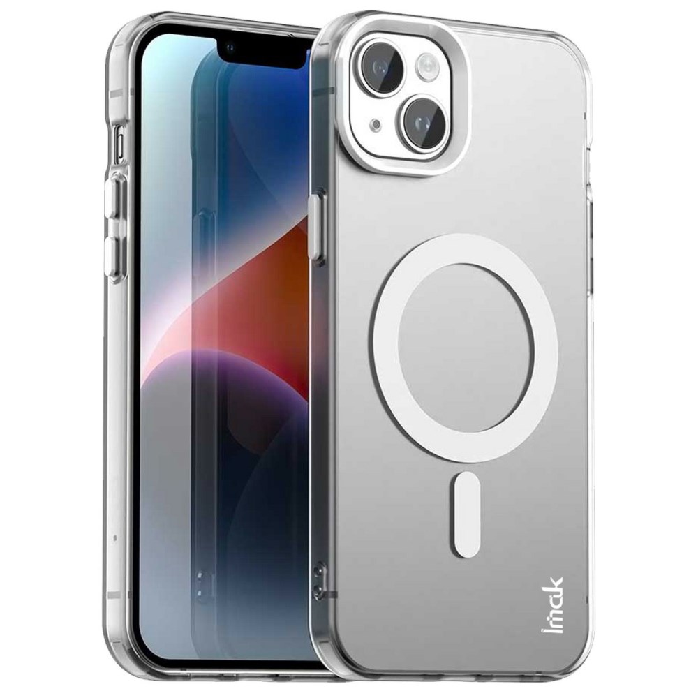 Θήκη iPhone 15 - IMAK - Σκληρή Πλάτη PC+TPU - Λευκό - MagSafe Σκληρή Πλάτη PC+TPU για iPhone 15 (IMAK) σε Λευκό με MagSafe — απορρόφηση κραδασμών & ανασηκωμένα χείλη κατά πτώσεων και γρατζουνιών.