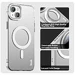Θήκη iPhone 15 - IMAK - Σκληρή Πλάτη PC+TPU - Λευκό - MagSafe — εικόνα 4