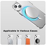 Θήκη iPhone 15 - IMAK - Σκληρή Πλάτη PC+TPU - Λευκό - MagSafe — εικόνα 5