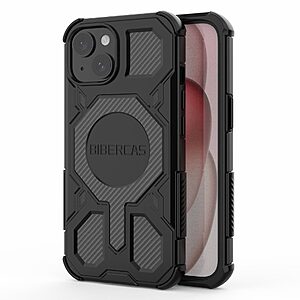 Θήκη iPhone 15 - BIBERCAS J-16 Series - Σκληρή Πλάτη PC+TPU - Μαύρο - MagSafe — εικόνα 2