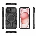 Θήκη iPhone 15 - BIBERCAS J-16 Series - Σκληρή Πλάτη PC+TPU - Μαύρο - MagSafe — εικόνα 6