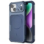 Σκληρή Πλάτη PC+TPU για iPhone 15 (OEM) σε Μπλε με μαγνήτη — ενισχυμένες γωνίες & ανασηκωμένα χείλη για προστασία από πτώσεις.