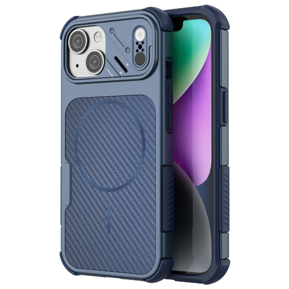 Θήκη iPhone 15 - OEM - Σκληρή Πλάτη PC+TPU - Μπλε Σκληρή Πλάτη PC+TPU για iPhone 15 (OEM) σε Μπλε με μαγνήτη — ενισχυμένες γωνίες & ανασηκωμένα χείλη για προστασία από πτώσεις.