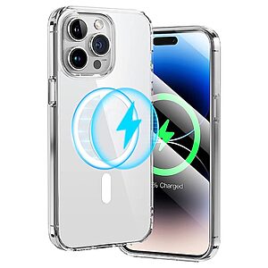 Θήκη iPhone 15 Pro Max - OEM - Σκληρή Πλάτη PC+TPU - Διάφανο - MagSafe — εικόνα 2
