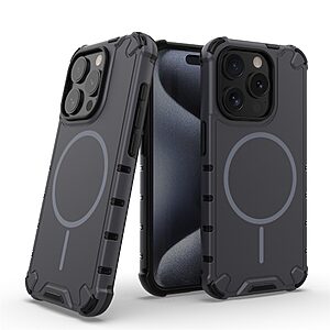 Θήκη iPhone 15 Pro Max - OEM - Σκληρή Πλάτη PC+TPU - Γκρι — εικόνα 2