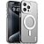 Σκληρή Πλάτη PC+TPU για iPhone 15 Pro Max (IMAK) σε Λευκό με MagSafe — απορρόφηση κραδασμών & ανασηκωμένα χείλη για καθημερινή προστασία.