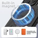 Θήκη iPhone 15 Pro Max - BIBERCAS J-16 Series - Σκληρή Πλάτη PC+TPU - Μαύρο - MagSafe — εικόνα 4