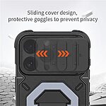 Θήκη iPhone 15 Pro Max - OEM - Σκληρή Πλάτη PC+TPU - Μαύρο - MagSafe/Stand/Λουράκι — εικόνα 6