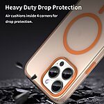 Θήκη iPhone 15 Pro Max - OEM - Σκληρή Πλάτη PC+TPU - Πορτοκαλί - MagSafe — εικόνα 8