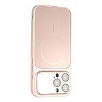 Σκληρή Πλάτη PC+TPU για iPhone 15 Pro Max (OEM) σε Ροζ — ματ φινίρισμα, μαγνητικός δακτύλιος & ενσωματωμένη προστασία φακών κάμερας.
