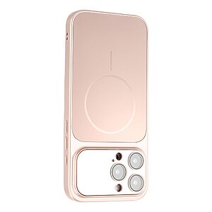 Σκληρή Πλάτη PC+TPU για iPhone 15 Pro Max (OEM) σε Ροζ — ματ φινίρισμα, μαγνητικός δακτύλιος & ενσωματωμένη προστασία φακών κάμερας.