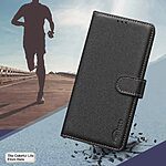 Θήκη iPhone 15 Pro Max - BINFEN COLOR BF32 - Flip Πορτοφόλι από Συνθετικό Δέρμα (PU) με TPU - Μαύρο - RFID/Stand — εικόνα 4
