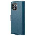 Θήκη iPhone 15 Pro Max - CASEME 023 - Flip Πορτοφόλι από Συνθετικό Δέρμα (PU) με TPU - Μπλε - RFID/Stand — εικόνα 8