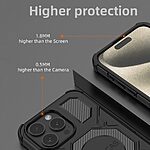 Θήκη iPhone 15 Pro - BIBERCAS J-16 Series - Σκληρή Πλάτη PC+TPU - Μαύρο - MagSafe — εικόνα 5