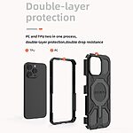 Θήκη iPhone 15 Pro - BIBERCAS J-16 Series - Σκληρή Πλάτη PC+TPU - Μαύρο - MagSafe — εικόνα 6