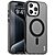Σκληρή Πλάτη PC+TPU για iPhone 15 Pro (IMAK) σε Μαύρο με MagSafe — γωνίες micro airbag & ανασηκωμένα χείλη για προστασία από πτώσεις.