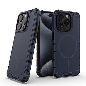 Θήκη iPhone 15 Pro - OEM - Σκληρή Πλάτη PC+TPU - Μπλε σκούρο — εικόνα 2
