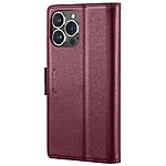 Θήκη iPhone 15 Pro - CASEME 023 - Flip Πορτοφόλι από Συνθετικό Δέρμα (PU) με TPU - Κόκκινο - RFID/Stand — εικόνα 8