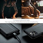 Θήκη iPhone 15 Pro - CASEME 023 - Flip Πορτοφόλι από Συνθετικό Δέρμα (PU) με TPU - Μαύρο - RFID/Stand — εικόνα 5