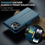 Θήκη iPhone 15 Pro - CASEME 023 - Flip Πορτοφόλι από Συνθετικό Δέρμα (PU) με TPU - Μπλε - RFID/Stand — εικόνα 4