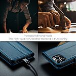 Θήκη iPhone 15 Pro - CASEME 023 - Flip Πορτοφόλι από Συνθετικό Δέρμα (PU) με TPU - Μπλε - RFID/Stand — εικόνα 5